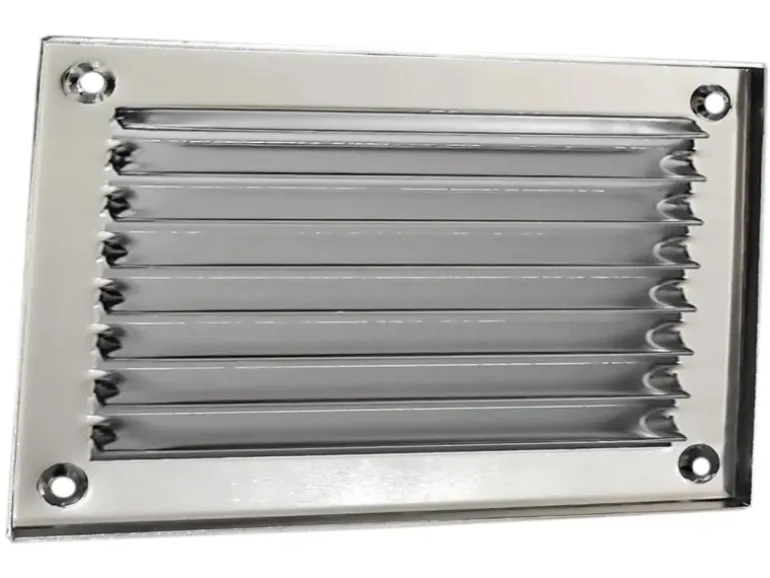 Häusler Lüftungsgitter LG 50215 Alu F1 Lamellengitter 180 x 90 mm Zuluft Abluftgitter