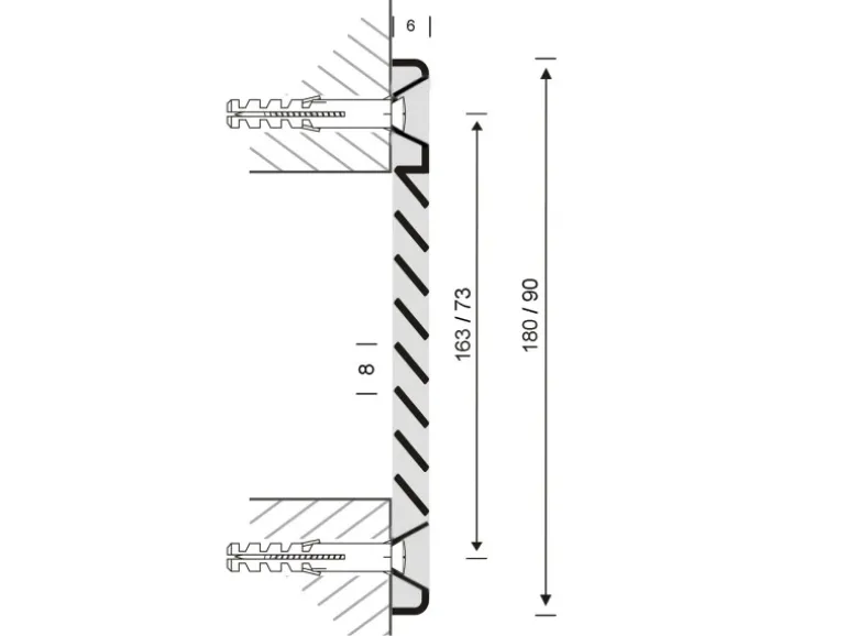 Häusler Lüftungsgitter LG 50215 Alu F1 Lamellengitter 180 x 90 mm Zuluft Abluftgitter