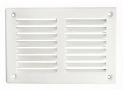 Häusler Lüftungsgitter LG 50305 Alu weiß Zuluft Abluftgitter 130 x 90 mm