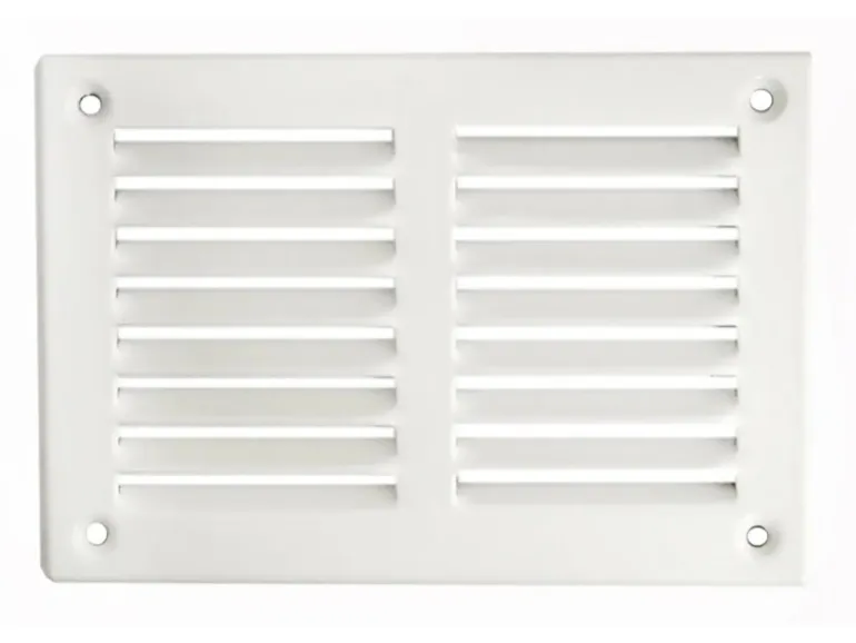 Häusler Lüftungsgitter LG 50305 Alu weiß Zuluft Abluftgitter 130 x 90 mm