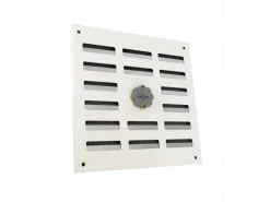 Häusler Lüftungsgitter LG 2020 SW Schiebegitter Alu Weiss 195 x195mm Abluftgitter