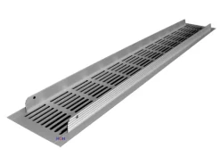 Häusler Lüftungsgitter LG-5008 AA Eloxiert Stegblech 500 x 8 0mm Zuluft Abluft Türgitter