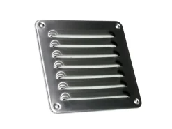 Häusler Lüftungsgitter LG-1616 L Edelstahl V2A 155 x 155mm Zuluft Abluftgitter