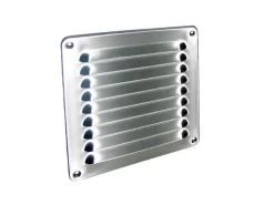 Häusler Lüftungsgitter LG-2020 L Edelstahl V2A 195 x 195mm Zuluft Abluftgitter