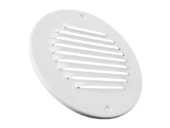 Häusler Lüftungsgitter LG R 150 W Rund Alu Weiß PVD Ø 150 Abluftgitter