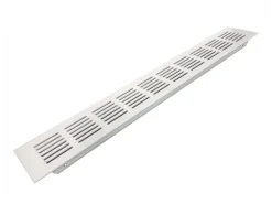 Häusler Lüftungsgitter LG-4006 W Eloxiert Stegblech Alu Weiß 400 x 60 mm