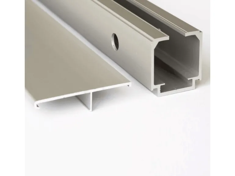 inova Glasschiebetür Kreisförmig Satiniert 755 x 2035 mm Komplettset mit Griffmuschel