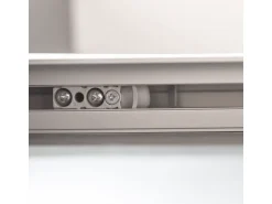 inova Glasschiebetür Kreisförmig Satiniert 755 x 2035 mm Komplettset mit Griffmuschel