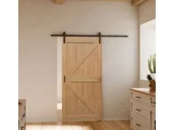 inova Holzschiebetür Eiche 1025 x 2150 mm Komplettset inkl. 2Seitiger Softclose