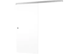 inova Holzschiebetür Weiß 1025 x 2200 mm Komplettset mit Griffmuschel