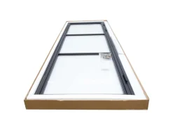 inova Loft Glastür 834 x 1972 mm DIN Rechts Komplettset mit Beschlag Griffstange und Zarge