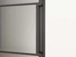 inova Loft Glastür 834 x 1972 mm DIN Links Komplettset mit Beschlag Griffstange und Zarge