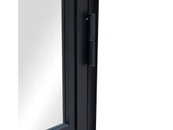 inova Loft Glastür 834 x 1972 mm DIN Links Komplettset mit Beschlag Griffstange und Zarge