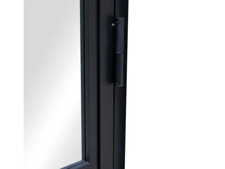 inova Loft Glastür 834 x 1972 mm DIN Links Komplettset mit Beschlag Griffstange und Zarge