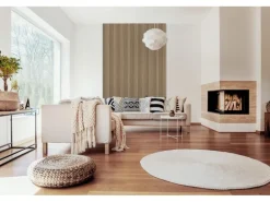 Jangal Wandpaneel Solid Teak MDF Furnier 240 x 60 x 2,2 cm