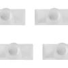 JM Meeth Wasserlochkappen für Kunststofffenster 4 Stück Weiß