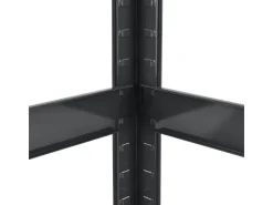 Juskys 3er Regalsystem 1 Corner und 2 Basic Insgesamt 15 Böden mit 2625 kg Tragkraft Grau