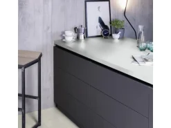 Kaindl Arbeitsplatte Weiß 260 cm x 60 cm x 2,8 cm