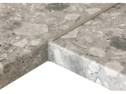 Kaindl Fugen- Eckleiste für Arbeitsplatten mit ABS-Profil Alu 635 mm x 28 mm