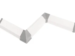 Kaindl Zubehörset für Wandabschlussleiste Blaugrau (0878)