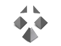 Kaindl Zubehörset Wandanschlussleiste Achatgrau 5-teilig