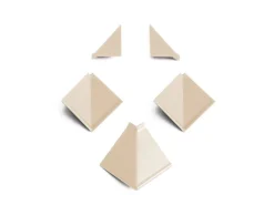 Kaindl Zubehörset Wandanschlussleiste Champagner 5-teilig