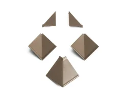 Kaindl Zubehörset Wandanschlussleiste Taupe 5-teilig