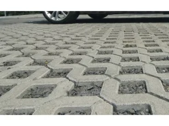 Kann Rasengitterstein Beton Grau 60,8 cm x 40,8 cm x 8 cm