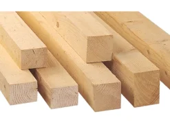 Kantholz Fichte/Tanne sägerau 98 mm x 98 mm x 4.000 mm