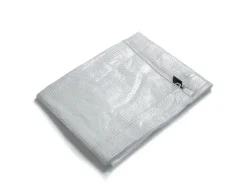 KARAT Abdeckplane Leno Extra Reißfest Wasserdicht mit Ösen 140 g/m² Weiß 1,5 x 6 m