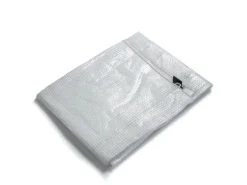 KARAT Abdeckplane Leno Extra Reißfest Wasserdicht mit Ösen 140 g/m² Weiß 3 x 4 m