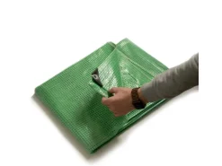 KARAT Abdeckplane Leno Extra Reißfest Wasserdicht mit Ösen 240 g/m² Grün 2 x 3 m