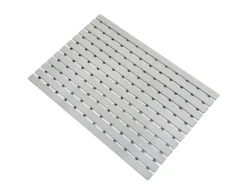 KARAT Antibakterielle Fußmatte mit Drainagefunktion nach Maß Grau 43 x 50 cm