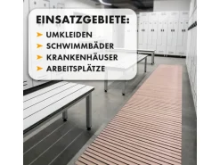 KARAT Antibakterielle Fußmatte mit Drainagefunktion nach Maß Beige 43 x 100 cm