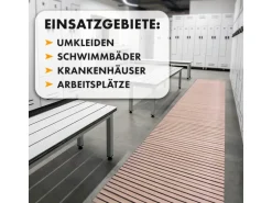 KARAT Antibakterielle Fußmatte mit Drainagefunktion nach Maß Beige 61 x 350 cm