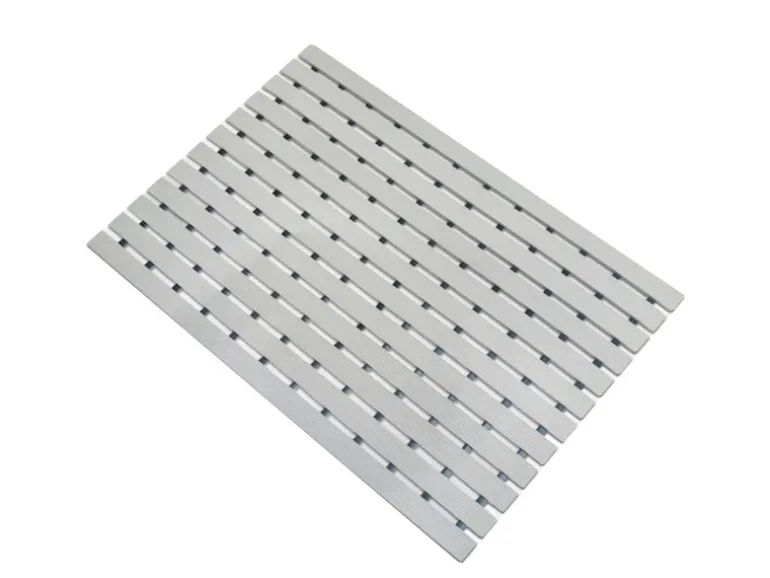 KARAT Antibakterielle Fußmatte mit Drainagefunktion nach Maß Grau 43 x 250 cm