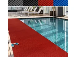 KARAT Antirutschmatte Adria Arbeitsplatzmatte für Nasszonen Witterungsbeständig Rot 120 x 100 cm