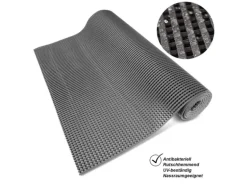 KARAT Antirutschmatte Adria Arbeitsplatzmatte für Nasszonen Witterungsbeständig Grau 120 x 50 cm