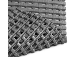 KARAT Antirutschmatte Adria Arbeitsplatzmatte für Nasszonen Witterungsbeständig Grau 120 x 350 cm