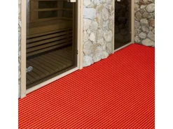 KARAT Antirutschmatte Adria Arbeitsplatzmatte für Nasszonen Witterungsbeständig Rot 120 x 50 cm