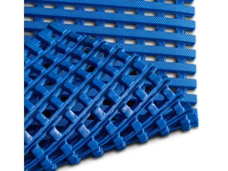 KARAT Antirutschmatte Adria Arbeitsplatzmatte für Nasszonen Witterungsbeständig Blau 120 x 500 cm