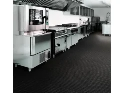 KARAT Antirutschmatte Multi Grip Antibakteriell 13,5 mm Stärke Schwarz 120 x 500 cm