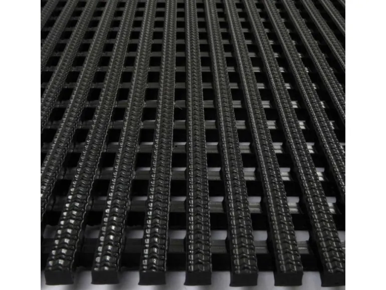 KARAT Antirutschmatte Multi Grip Antibakteriell 13,5 mm Stärke Schwarz 120 x 350 cm