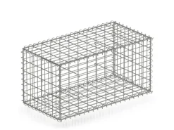 KARAT Gabionenkorb Lenox Steinkorb Zaun Sichtschutz Verzinkt 100 x 50 x 50 cm