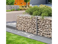 KARAT Gabionenkorb Lenox Steinkorb Zaun Sichtschutz Verzinkt 100 x 50 x 50 cm