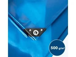 KARAT Multifunktionale Abdeckplane LKW- & Anhängerplane 500 g/m² Blau 2 x 3 m