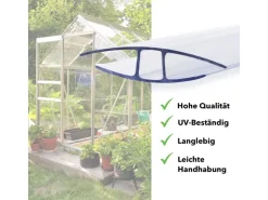 KARAT Verbinder für Doppelstegplatten Hohlkammerplatten - H-Profil 121 cm Länge 6 mm Stärke