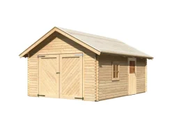 Karibu Blockbohlengarage 38 mm 372 cm x 522 cm x 309 cm