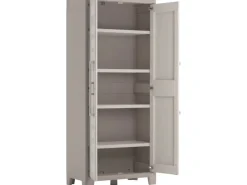 KIS Kunststoffschrank Gulliver Sandbeige 80 x 44 x 182 cm 4 Böden