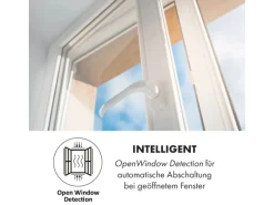 Klarstein Wonderwall Air Art Smart Infrarotheizung 120x30 cm 350 W Wandinstallation App-Steuerung Motiv Marmor Weiß